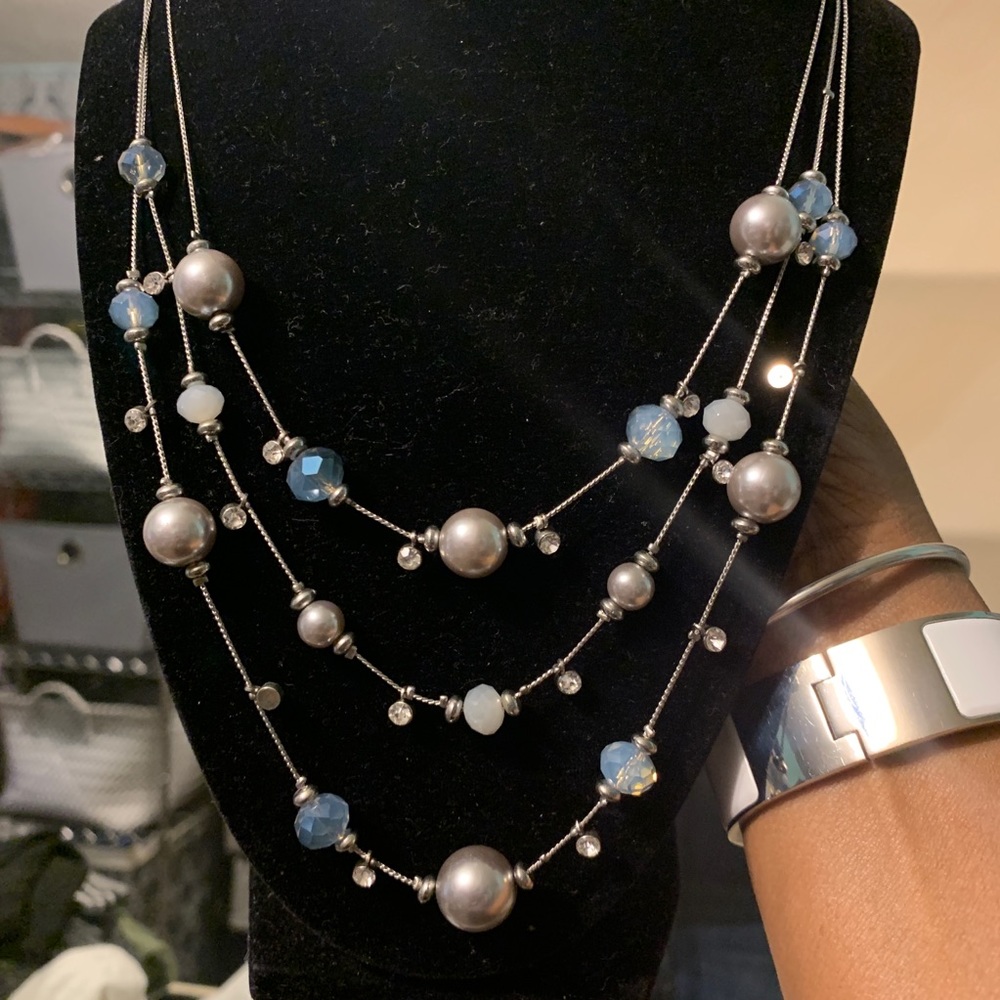 Blue and Silver Necklace